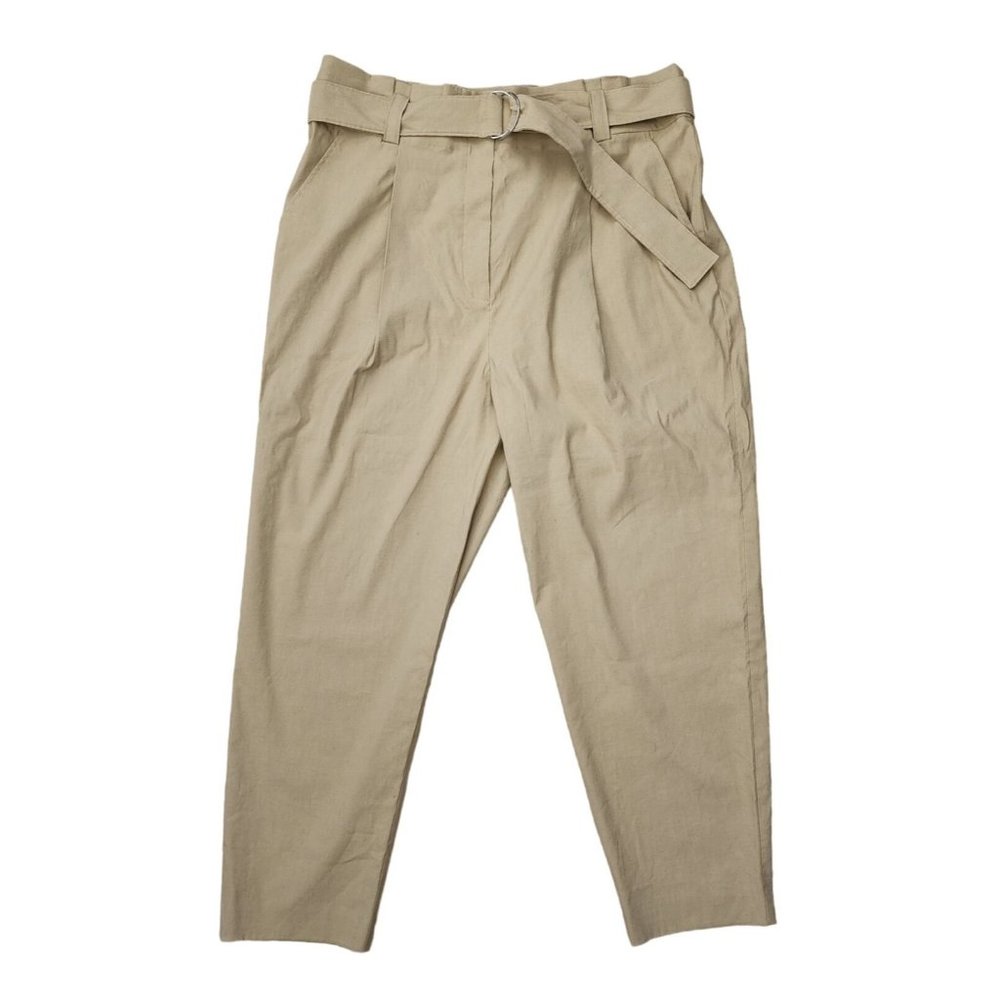 A.L.C. NWT Belted Pants Solid Khaki Tan Plus ALC 18